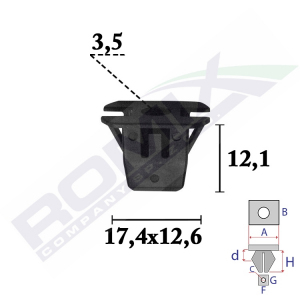 kostka montażowa C70632