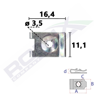 blaszka montażowa C80107