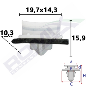 spinka listwy C10029