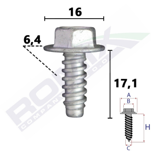 wkręt montażowy C10143