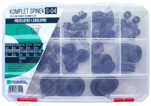 Zestaw spinek S-04 - przelotki i zaślepki
