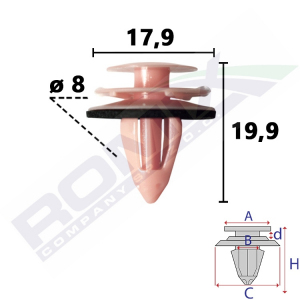 spinka tapicerska C60599