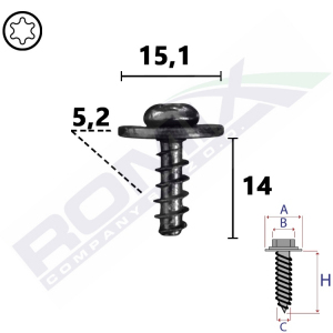 wkręt montażowy C80108