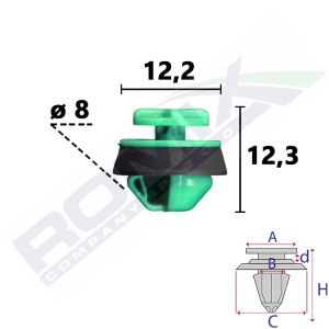 spinka listwy C80165