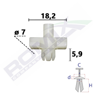 spinka listwy A14294